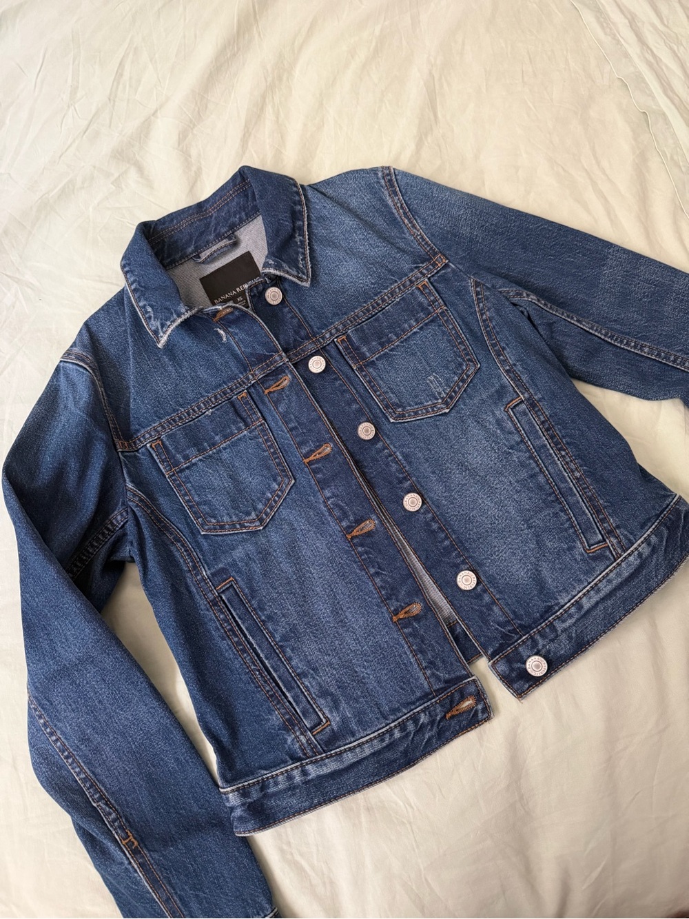 Banana Republic Women's Dark Blue Denim Jacket
